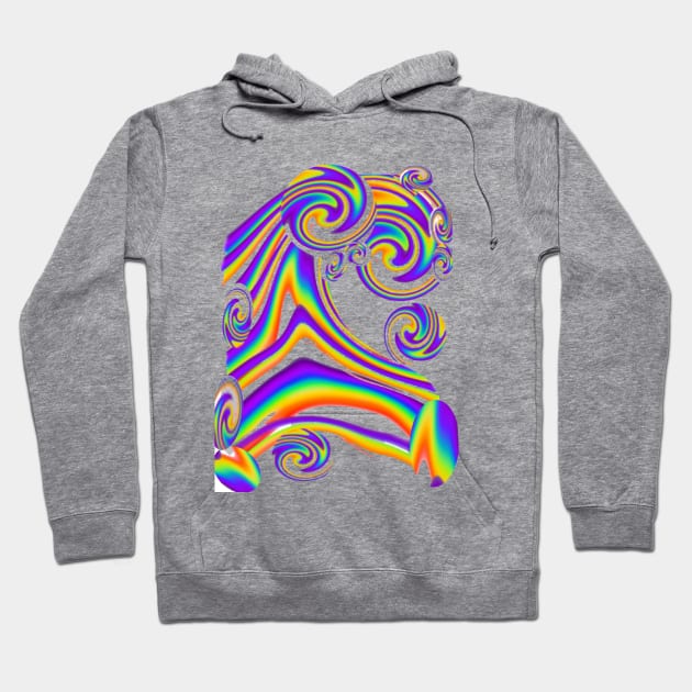 Abstract Waves Hoodie by jandavies